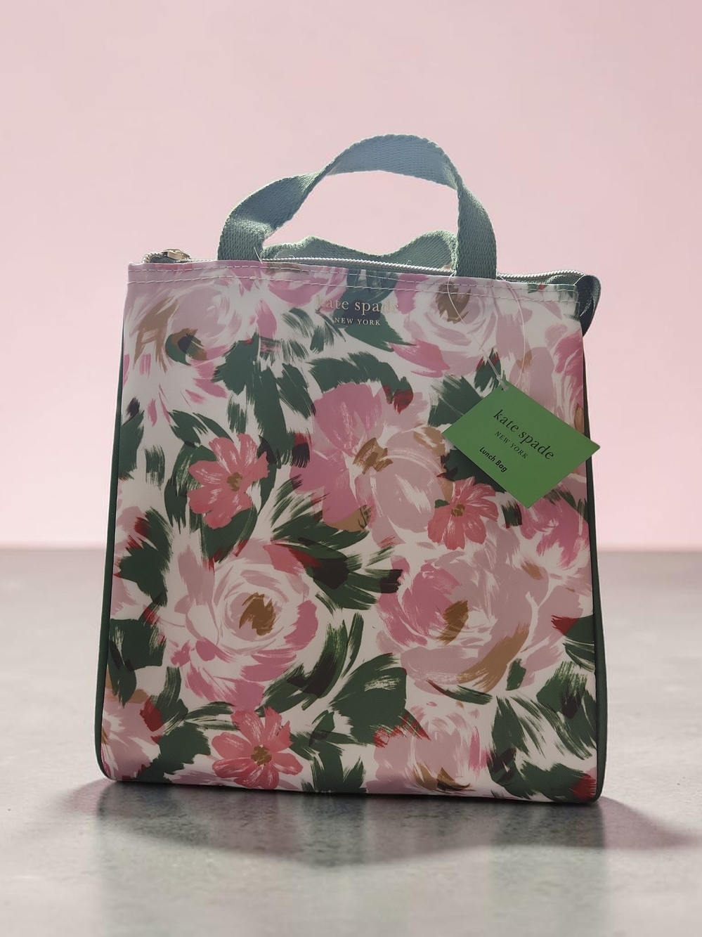 kate spade Pink and Green Lunch Floral Tote